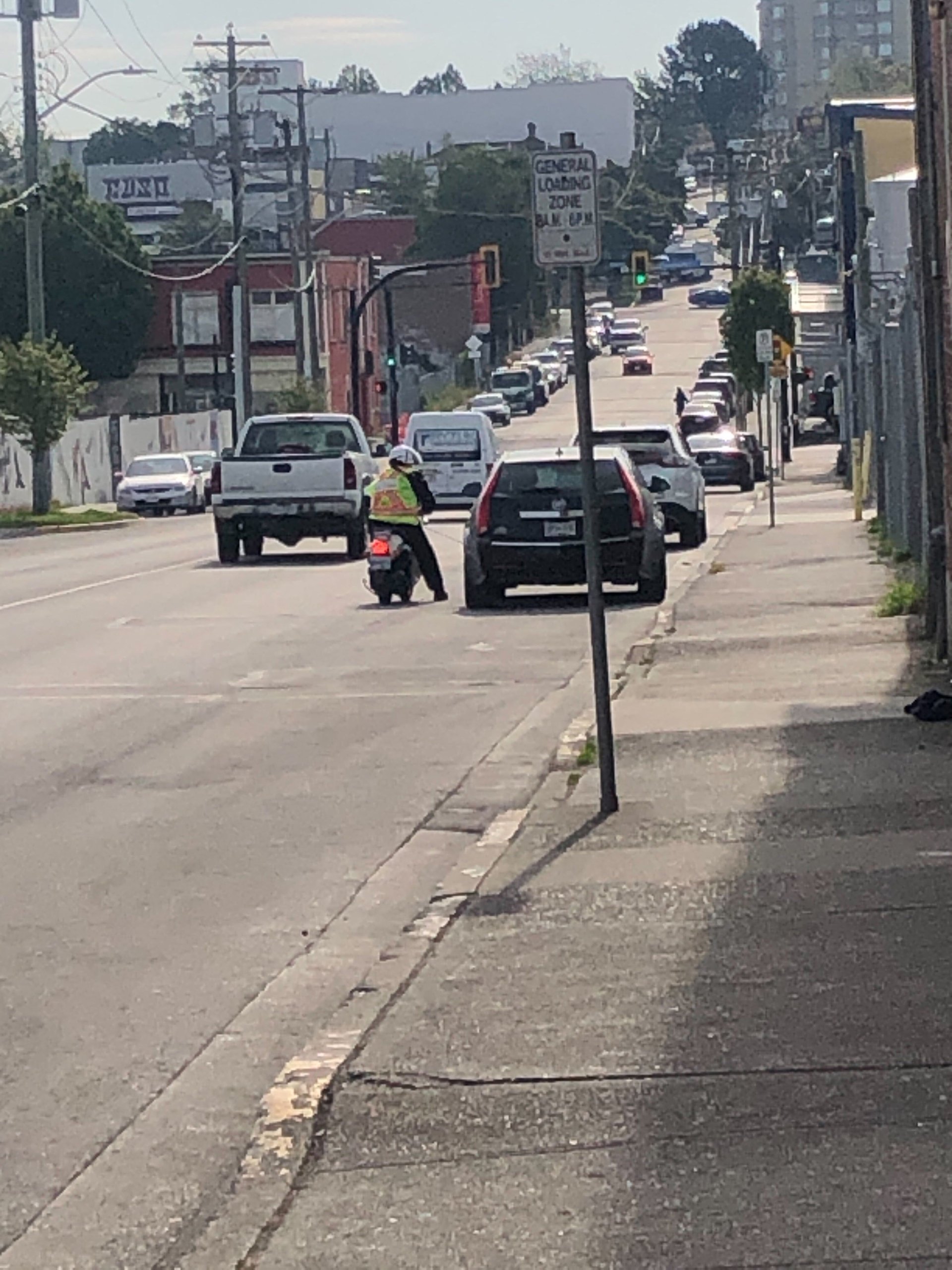 Parking attendant marking tires